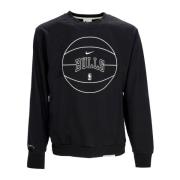 Nike NBA Standard Issue Crewneck Sweatshirt Black, Herr