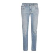 Dolce & Gabbana Matchad Variant Skinny Jeans Blue, Herr