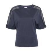Brunello Cucinelli T-Shirts Blue, Dam
