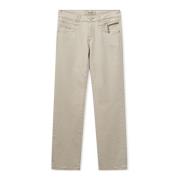 MOS Mosh Straight Jeans Beige, Dam