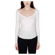 Guess Long Sleeve Tops White, Dam