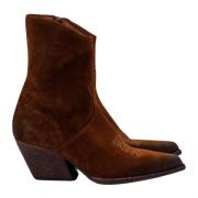 Elena Iachi Cowboy Boots Brown, Dam