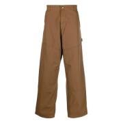 Carhartt Wip Bred Panel Byxor Brown, Herr