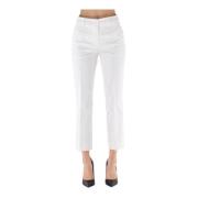 Sportmax Cropped Trousers White, Dam