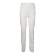 Sportmax Slim-fit Trousers White, Dam