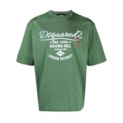 Dsquared2 T-Shirts Green, Herr