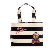 Rue Madam Svart Teddy Tote Väska Multicolor, Dam