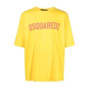 Dsquared2 T-Shirts Yellow, Herr