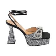 Mach & Mach High Heel Sandals Black, Dam