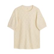 Sunflower Jacquard Gym Tee i Vanilj Beige, Herr