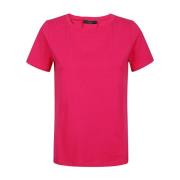 Max Mara Weekend Klassisk Bomull Fuchsia T-shirt Pink, Dam