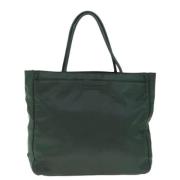 Prada Vintage Pre-owned Tyg prada-vskor Green, Dam