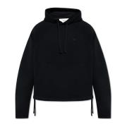 Ami Paris Hoodie med logotyp Black, Herr