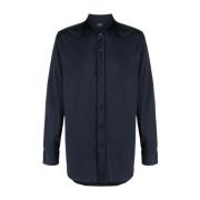 Brioni Long Sleeve Tops Blue, Herr