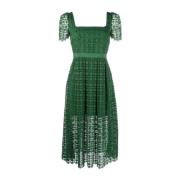 Self Portrait Midi Dresses Green, Dam