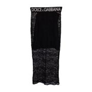 Dolce & Gabbana Pre-owned Pre-owned Nylon nederdelar Black, Dam