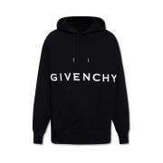 Givenchy 4G Embroidered Hoodie Black, Herr