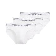 Ralph Lauren Klassisk Vit Polo Slip (3-pack) White, Herr