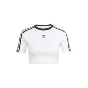Adidas Originals Vit 3-Stripes T-shirt Dam White, Dam