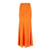 Hebe Studio Maxi Skirts Orange, Dam