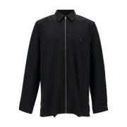 Givenchy Svart Skjorta med Dragkedja Black, Herr