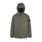 Stone Island Rain Jackets Green, Herr