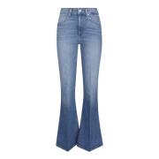 Paige Flared Jeans Blue, Dam