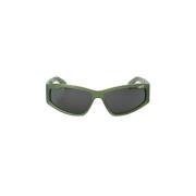 Off White Lyxiga solglasögon för upphöjd stil Green, Unisex