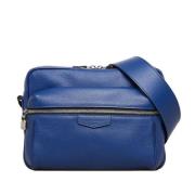 Louis Vuitton Vintage Pre-owned Läder crossbodyvskor Blue, Dam