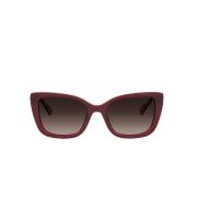 Love Moschino Fjärilsram Solglasögon med Bruna Gradientglas Red, Dam