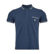 Corneliani Polo Shirts Blue, Herr