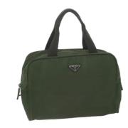 Prada Vintage Pre-owned Tyg prada-vskor Green, Dam