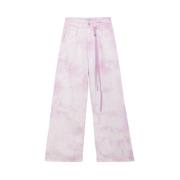 Icon Denim Trousers Pink, Dam