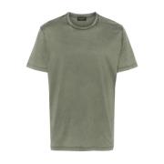 Roberto Collina Militärstil Herr T-shirts & Polos Green, Herr