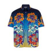 Bluemarble Hibiscus MultiColour Kortärmad Skjorta Multicolor, Herr