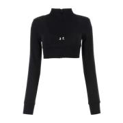 Courrèges Long Sleeve Tops Black, Dam