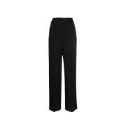 Blanca Vita Straight Trousers Black, Dam