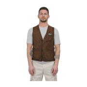 The Jack Leathers Vests Brown, Herr