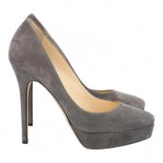 Jimmy Choo Pre-owned Pre-owned Mocka klackskor Gray, Dam