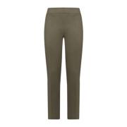 Blanca Vita Slim-fit Trousers Green, Dam