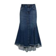 Liu Jo Denim Skirts Blue, Dam