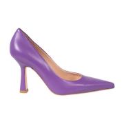 Liu Jo Elegant Slip-On Spetsiga Pumps Purple, Dam