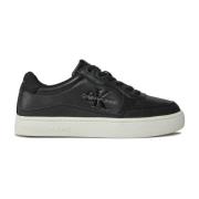 Calvin Klein Klassiska Läder Sneakers - Multifärgad Black, Herr