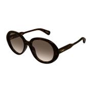 Chloé Runda Vintage Solglasögon Gayia Kollektionen Brown, Dam