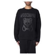 Moschino Sweatshirts Black, Herr