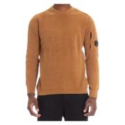 C.p. Company Round-neck Knitwear Brown, Herr