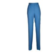 Iblues Wide Trousers Blue, Dam