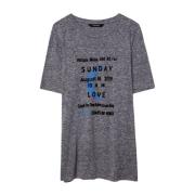 Zadig & Voltaire T-Shirts Gray, Herr