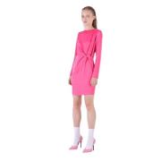 Silvian Heach Kort Satinklänning Pink, Dam