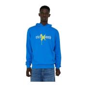 John Richmond Sweatshirts & Hoodies Blue, Herr